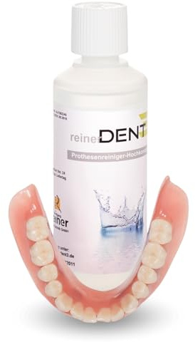 reinerDENT3 Prothesenreiniger Hochkonzentrat 100ml- speziell für Zahnprothesen im Ultraschallgerät, Ultraschallreinigung - die Zahnarztempfehlung