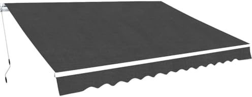 vidaXL Gelenkarmmarkise 450cm Anthrazit Markise Sonnenschutz Terrasse Balkon