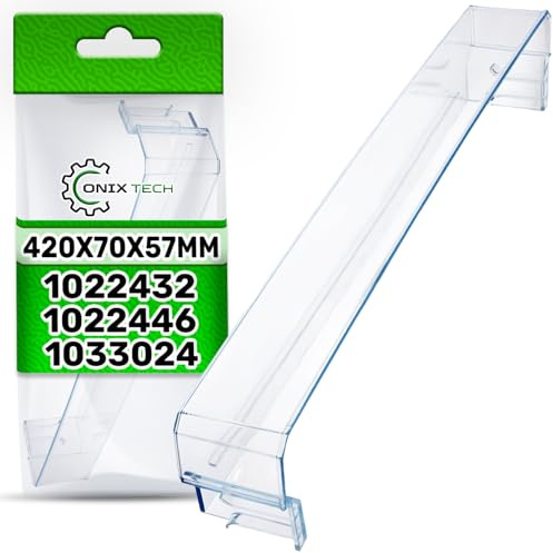ONIX TECH Türablagen für Kühlschränke 432 х 75 x 55 mm mit dem Originalcode 1022432 1022446 1033024 für Amica - Garantie 5 Jahre
