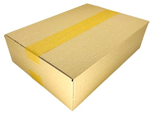 dimapax Faltkarton 350x250x100 mm weiß oder braun - Kartonagen Faltkarton Kartons Päckchen | optimiert für den DHL Päckchenversand S bis 2kg (braun, 150)