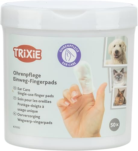 TRIXIE 29392 Ear Care Ohrenpflege, Fingerpads, 50 Stück (1er Pack)