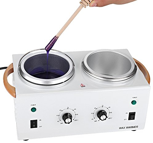 Sonew Wachswärmer, Wachsgerät für Haarentfernung Doppelte PTC-Heizung Mit Temperaturregelung Waxing Maschine für Männer Frauen