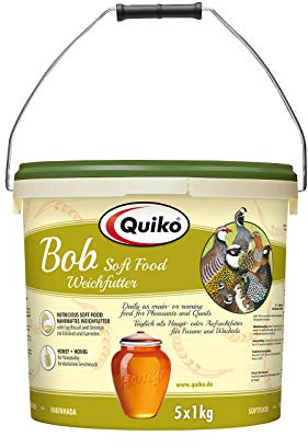 Quiko Bob 5Kg - Weichfutter für Wachteln, Fasane und Bodenvögel | Weichfutter für Wachteln, Fasane und Bodenvögel