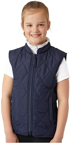 Horze Klassische Steppweste für Damen und Mädchen,Marineblau (PDB), 134/140