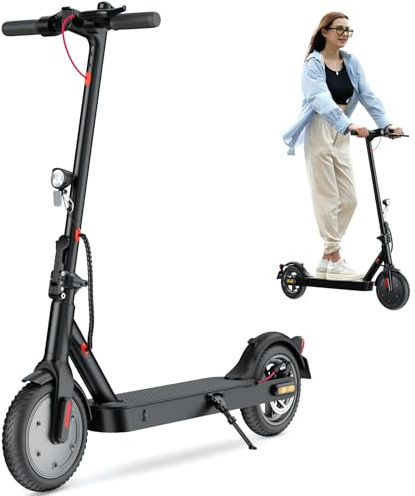 iScooter E Scooter mit Straßenzulassung, ABE Elektroroller Belastung bis 120kg, 30 km Reichweite, LED, 20km/h, 350W Motor, 8,5 Zoll Wabenreifen,Duales Bremssystem E Roller für Erwachsene