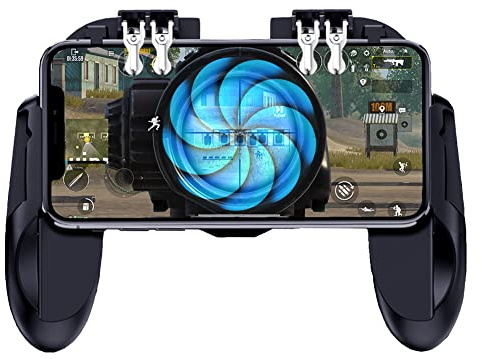 Ozkak Mobile Game Controller Smartphone Gamepad vereinfachter Tragbarer 4 Trigger L1R1 für PUBG COD Android iOS iPhone Samsung Smartphone