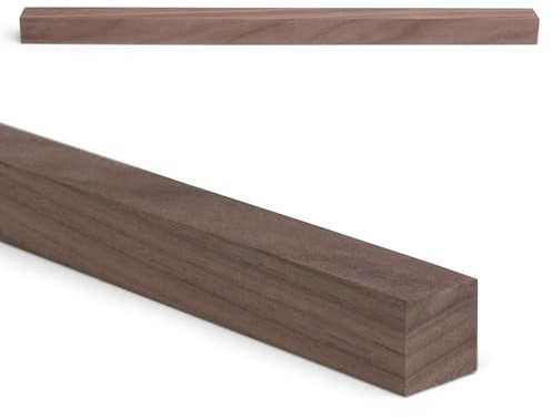 Holzleiste - Nussbaum gehobelt - 20/20/350-1000 mm (naturbelassen, 20 x 20 x 350mm)