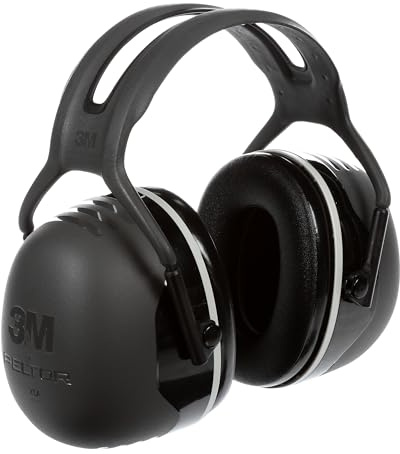 3M Peltor X5 Kapselgehörschutz X5A Kopfbügel SNR 37 dB, Schwarz