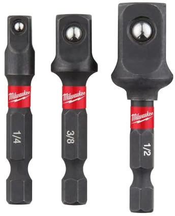 Milwaukee Steckschlüsseleinsatz Adapter 3.Set (1/4 + 3/8 + 1/2)