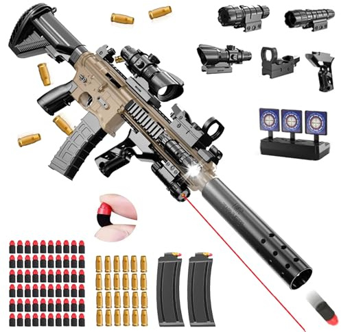 Spielzeug Pistole Erwachsene,Schaumstoff Soft Bullet Gun Spielzeug,Soft Bullet Gun M416,Schaumstoff Pistole,manuelles Nachladen,Soft Bullet Toy Gun Pistole für Erwachsenegeschenke