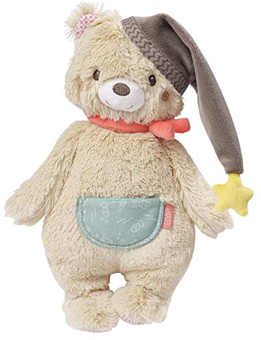 Fehn Kuscheltier Bär Bruno – Weicher Teddybär für Neugeborene als Einschlafhilfe - Stofftier zum Greifen, Fühlen und Knuddeln – Plüschtier Teddy geeignet für Babys und Kleinkinder ab 0+ Monaten