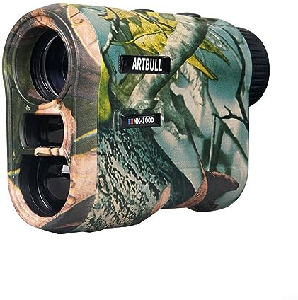 DAZZLEEX Entfernungsmesser für die Jagd, Bogenschießen, Golf - 6,5-fach, 1000 m Reichweite, Camo-Design