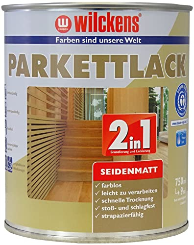 Wilckens 2in1 Parkettlack seidenmatt, 750 ml, farblos