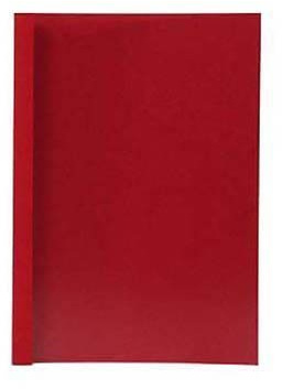 50 LMG Thermo - Bindemappen Lederstruktur / rot / 1,5 mm / 5-15 Blatt / DIN A4