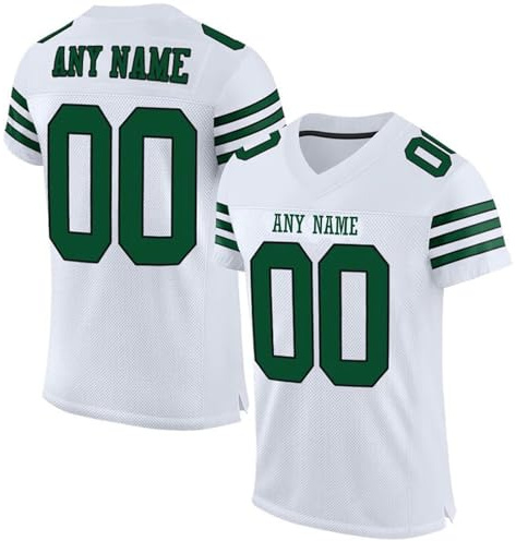 Personalisierte American Football Trikots mit Namen und Nummer - Sporttrikots für Herren, Damen & Kinder - Atmungsaktiv & Schnelltrocknend