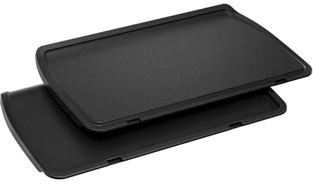 Tefal Plancha-Platten XL, kompatibel mit OptiGrill+ XL (GC72) | für empfindliche Zutaten, antihaftbeschichteter Aluminium-Druckguss, Schwarz, XA729810