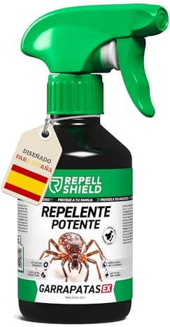 RepellShield® Natürlicher Zeckenschutz -250ml- Effektives Geraniol Anti Zecken Spray Keine Flecken & Rückstände, Zeckenspray Anti Zecken Mensch und Garten