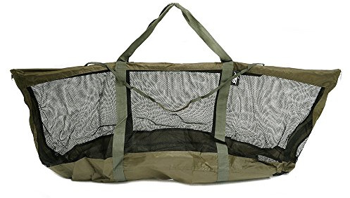 Lucx Karpfen-Wiegeschlinge - Faltbarer Carp Weigh Sling mit Transporttasche (75 x 17 cm) - Soft-Mesh Wiegesack zum Wiegen & Releasen von Karpfen, Hecht & Co.