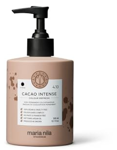 Maria Nila Colour Refresh, Cacao Intense 300 ml, Braune Haarmaske, Semi-permanente Pigmente, 100% vegan & sulfat-/parabenfrei