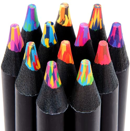 Maqhpu Schultüte Füllung, Einschulung Mädchen, 12 Farben Regenbogenstift, Mitgebsel Kindergeburtstag, Buntstifte Stifte für Bastelset Kinder ab 6 Jahre, Schulanfang Mädchen Geschenke 4-12 jahre