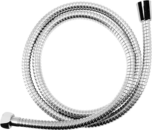Cornat Brauseschlauch Carballo - 150 cm Länge - Edelstahl verchromt - Extrem Belastbar - 1/2 Zoll Anschluss / Duschschlauch / Ersatzschlauch für Dusche und Badewanne / SA330696