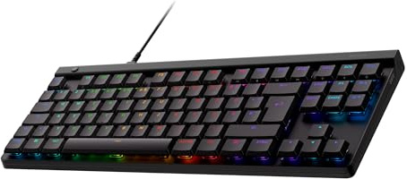 Logitech G G515 TKL Kabelgebundene Flache Gaming-Tastatur, vollständig anpassbares RGB, Double-Shot-PBT-Tastenkappen, Deutsches QWERTZ-Layout - Schwarz