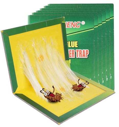 Flintronic 6 Stück Klebefallen, Schädlings Klebepads Falle, zur Schädlingsbekämpfung, für Drinnen/Draußen/Küche/Garten/Haus/Büro