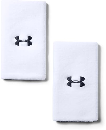 Under Armour Unisex UA 6'' Performance Wristband, schweißableitendes Fitnessband, flexibles Schweißband mit Logo