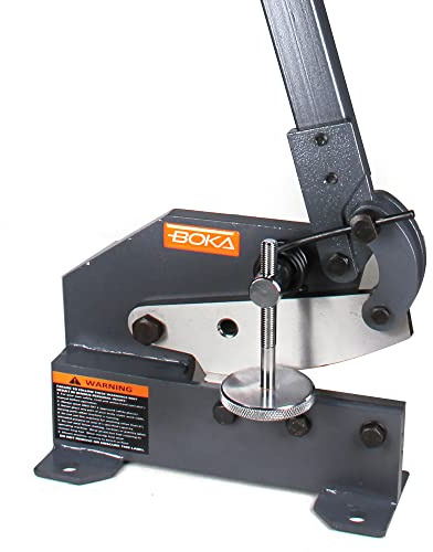 BOKA Handhebelschere Manuelle Platte Flache Metall Stahlblechschere, 150mm Klingenlänge Hebelblechschere mit T10 Stahl, Hebelschere für 6 mm Dicke Blech, Metallschere Metall-Cutter