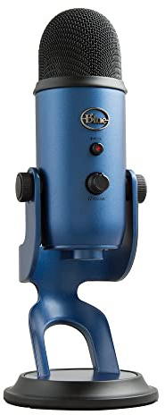 Logitech G Blue Yeti USB-Mikrofon für Aufnahmen, Streaming, Gaming | Podcasting auf PC,Mac, Mikrofon für Laptop oder Computer, Blue VO!CE Effekte, Verstellbarer Ständer, Plug and Play - Blau