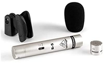 Behringer B-5 Studio-Kondensatormikrofon mit goldbedampfter Membran und 2 austauschbaren Kapseln