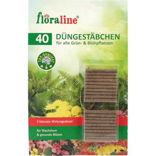 Düngestäbchen für Zimmer und Balkonpflanzen, 3 Monate Langzeitwirkung, 40 Stück