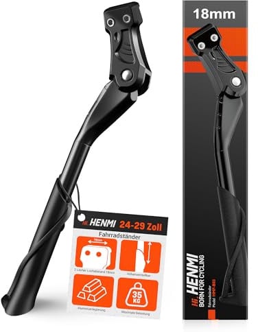 HENMI Fahrradständer 24-29 Zoll,Fahrradständer 18mm lochabstand,Höheverstellbar Fahrradständer 2 Löchern für Fahrräder mit 18mm Lochabstand,Der Fahrrad ständer Loch ist für M5/M6 Schrauben geeignet