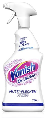 Vanish Oxi Action Multi-Flecken-Vorwaschspray – Wirksam gegen alle Arten von Flecken – Für die Vorbehandlung weißer Wäsche – 1 x 750 ml