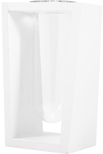 VICASKY Nordische Testrohr-vase Mit Holzgestell Kleine Glasvasen Für Hydroponik Und Wassergarten Dekorative Tischdeko Für Zimmerpflanzen Blumen Home Office Und Ausstellungen