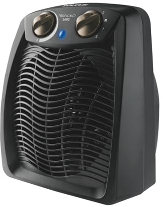 Taurus Heizgerät | Tropicano 2400 | 2400W | Heizlüfter | Leise | Einstellbarer Thermostat | 2 Heizstufen | Ventilator | Betriebsanzeige | Kompakt | Schwarz