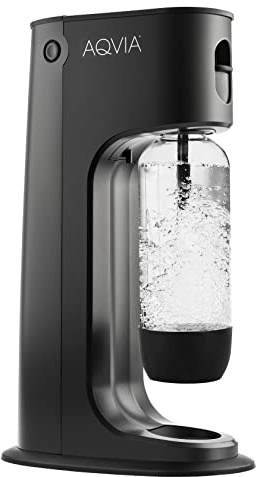 Aqvia Balance Wassersprudler inkl. BPA freier Flasche (Schwarz)