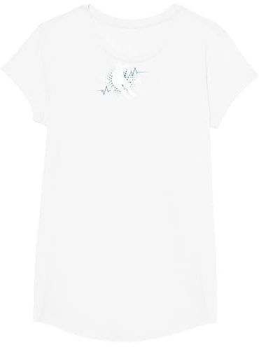 Herzschlag EKG Eishockeyspieler Eishockey Kinder Jungs Mann T-Shirt