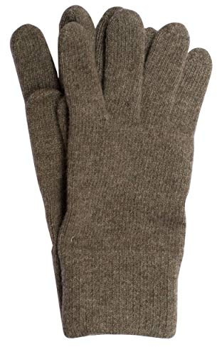 FosterNatur, Merino Herren Handschuhe Fingerhandschuhe, 100% Wolle Merino extrafine