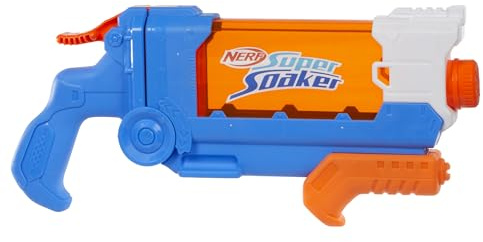 Nerf Super Soaker Flip Fill Wasserblaster mit 4 Modi (Einzelstrahl, Streustrahl und Fächerstrahl), schnelles Befüllen, Outdoorspielzeug mit 887 ml Tank, Wasserspiel für Jungen und Mädchen