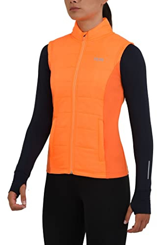 TCA Damen und Mädchen Excel Runner Leichte Laufweste mit Reißverschlusstaschen