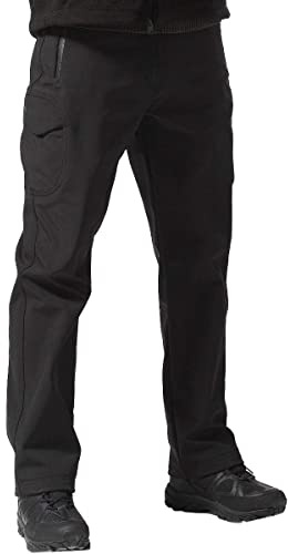 FREE SOLDIER Herren Winter Thermo Skihose Softshell Vlies Gefüttert Outdoor Hose Taktische Wasserdicht Langlaufhose für Jagd Trekking und Fahrrad