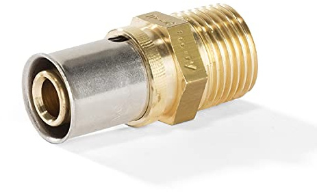 H2O-Flex® 32er Pressfitting mit 1"AG/Außengewinde für Verbundrohr 3,0mm DVGW Aluverbund - Rohr 32 x 3,0mm Mehrschichtverbundrohr