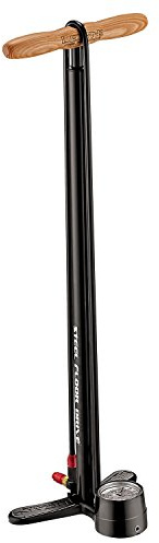 Lezyne Standluftpumpe Standluftpumpe Steel Floor Drive schwarz-glänzend 220PSI, 63, 5cm, 1-FP-SFLDR-V604, schwarz, 63, 5cm, 1-FP-SFLDR-V604