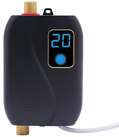 Elektrischer Warmwasserbereiter, 220V Mini Klein Durchlauferhitzer, 3500W 0,6Mpa Elektrisch Warmwasserversorgung für Badezimmer und Küchen