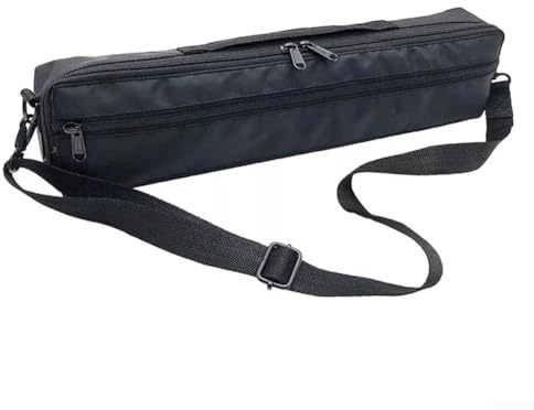 Flöten-Tasche mit gepolstertem Schutz, weichem Wollfutter und verstellbarem Gurt für 16/17-Loch-Flöten (16 Löcher)