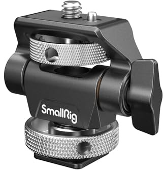 SMALLRIG Kamera Monitor Mount mit Kaltschuhadapter, 360° drehbar und 180° neigbar, Verstellbarer Monitorhalter mit Rändelschraube zum Einstellen der Spannung, mit Anti-Twist-Design – 2905B