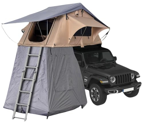 FORÇA Swiss Outdoor S.O. Dachzelt Auto Camper Camping Vanlife ROOFI-10A mit Vorzelt