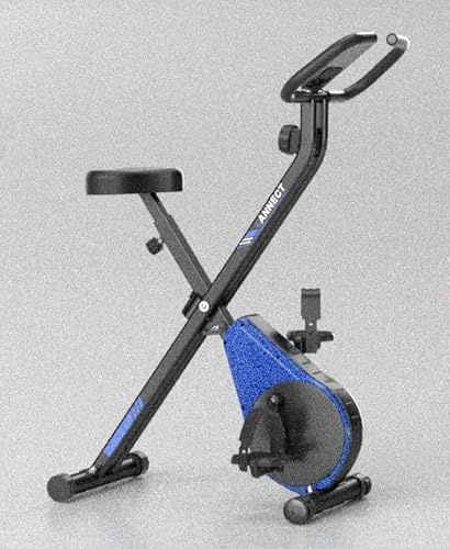 Vanncet Heimtrainer Fahrrad Klappbar, Magnetwiderstand Einstellbar, Hometrainer Fahrrad Leise & Bequem, Ergometer Heimtrainer Senioren, LCD-Monitor, Faltbare Aufbewahrung, Bis 150KG Belastbar