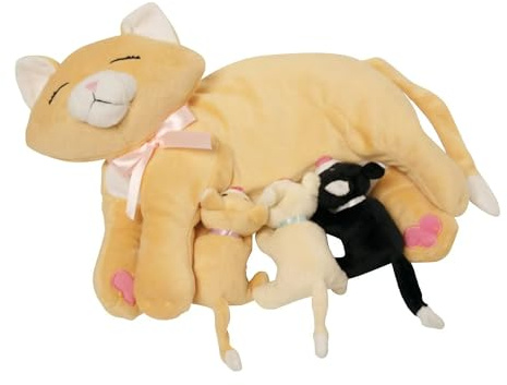 Manhattan Toy 107790 Nursing Nina Cat, die weiches Spielzeug pflegt